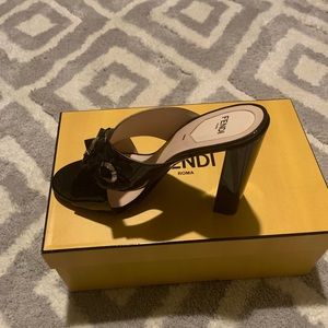 Brand New Fendi Mules...Black/Black..size 8